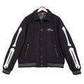 AMIRI thickened loose bomber baseball jacket black