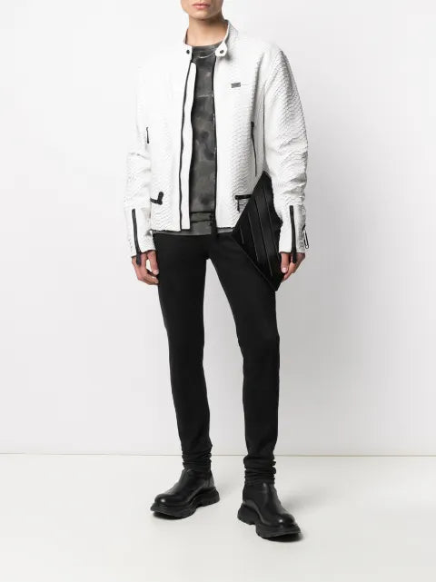 Philipp Plein Luxury leather jacket