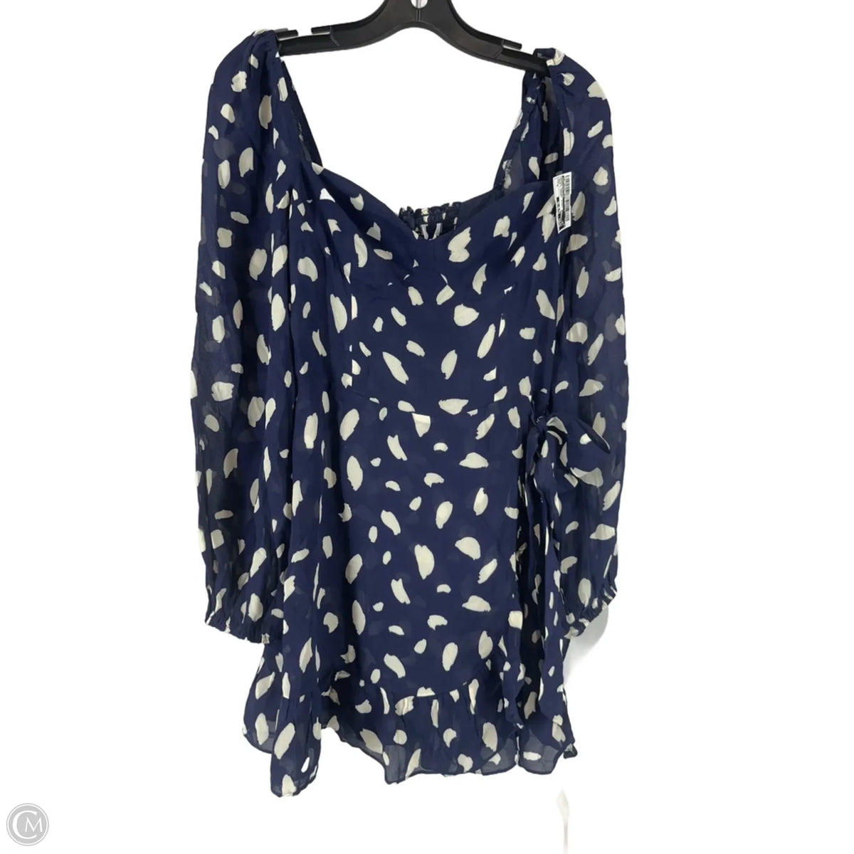 Dress Casual Short By Reformation In Blue & Cream, Size: 6