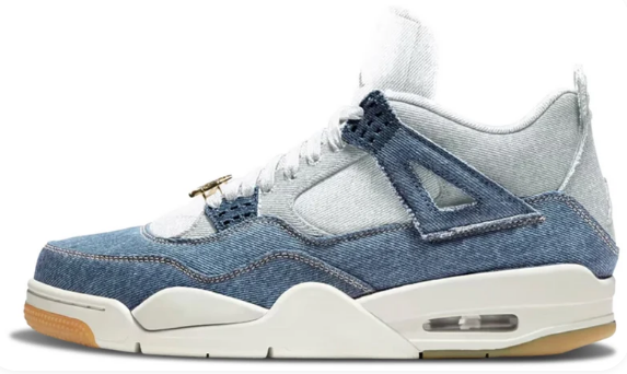 Air Jordan 4 'Denim Worn Blue' Sneakers