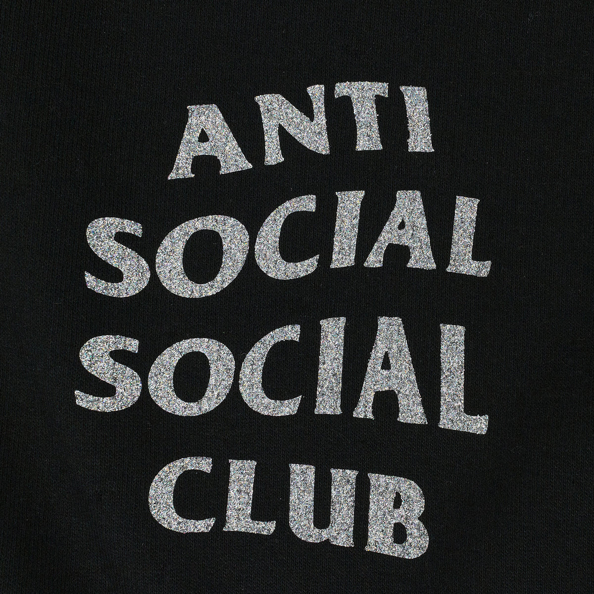 BLACK GLITTER 'BLINDED' HOODIE