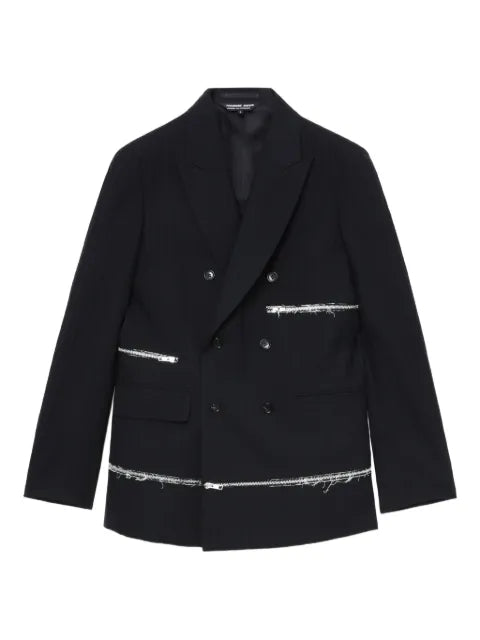 Comme des Garçons Homme Deux zip-detail blazer