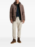 Woolrich hooded button-fastening jacket