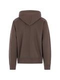 sacai zip-up drawstring cotton jersey hoodie