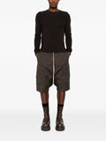 Rick Owens Ribbed Geo panelled sweater