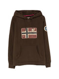 Napapijri logo-patch drawstring hoodie