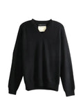 Frenckenberger V-neck long-sleeve sweater