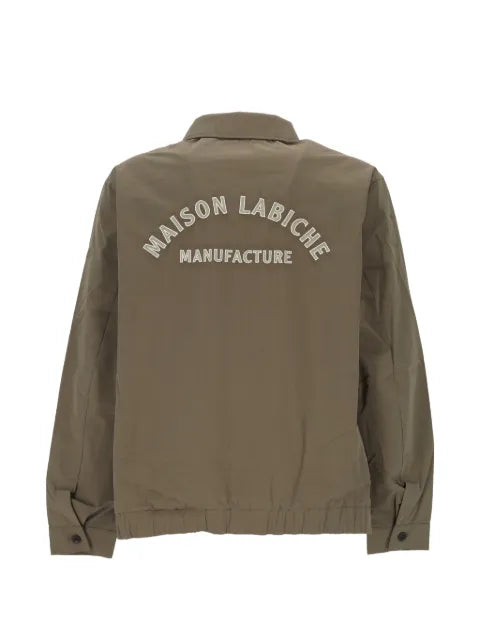 Maison Labiche logo-embroidered zip-up bomber jacket