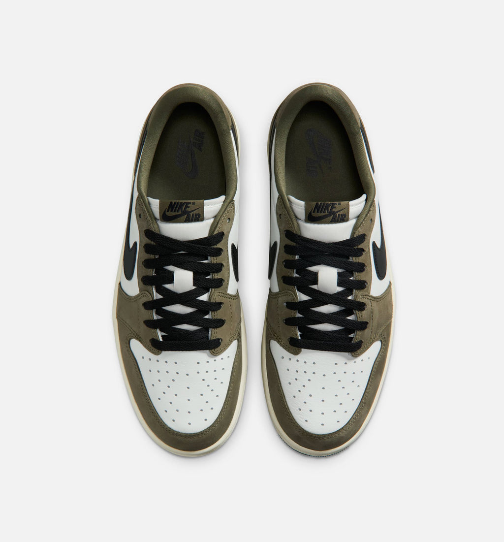 Air Jordan 1 Low OG Men's Lifestyle Shoe - Medium Olive & Summit White