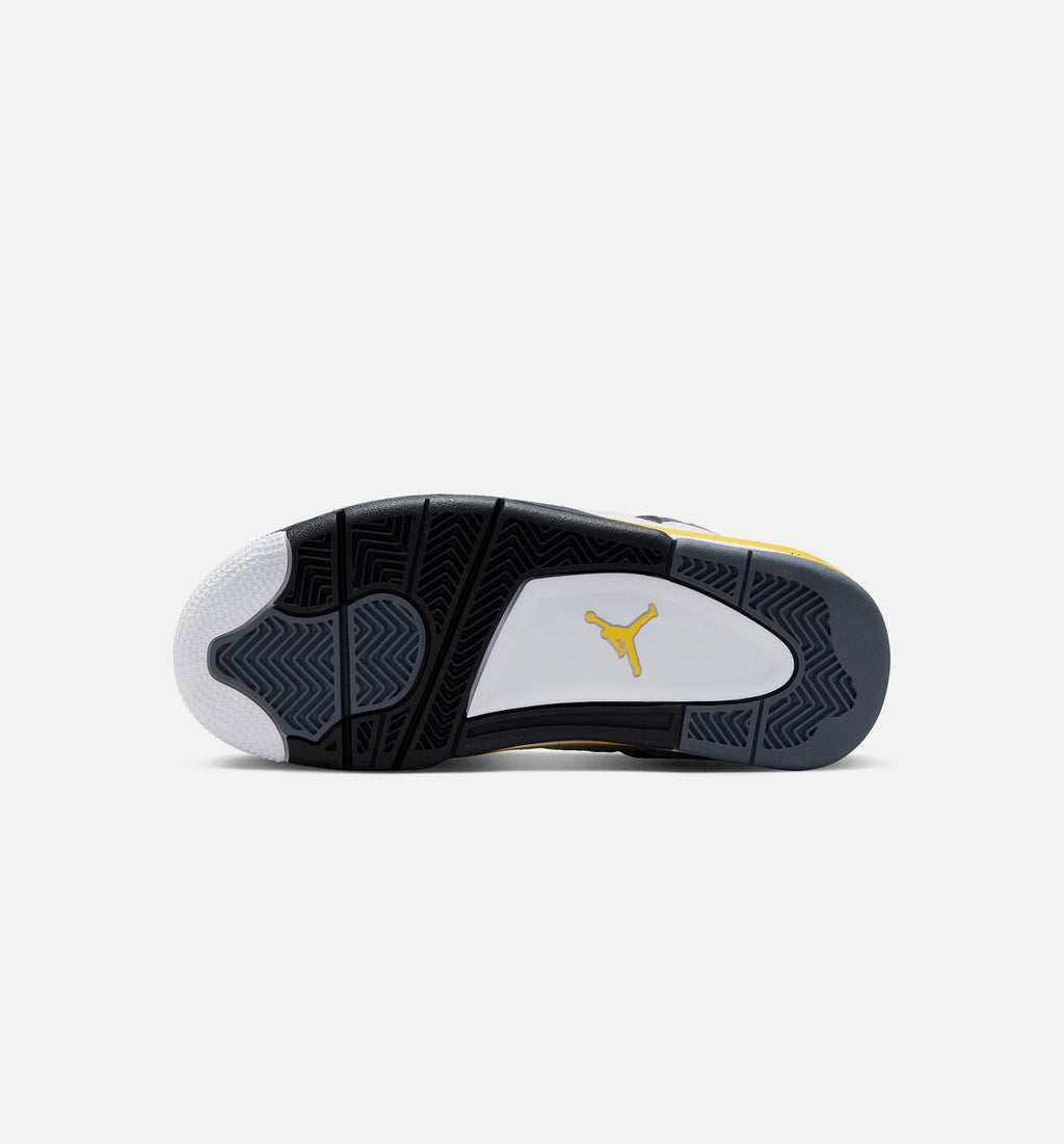 Air Jordan 4 Retro Rare Air Tour Yellow Grade School – White/Dark Blue Grey/Black/Tour Yellow