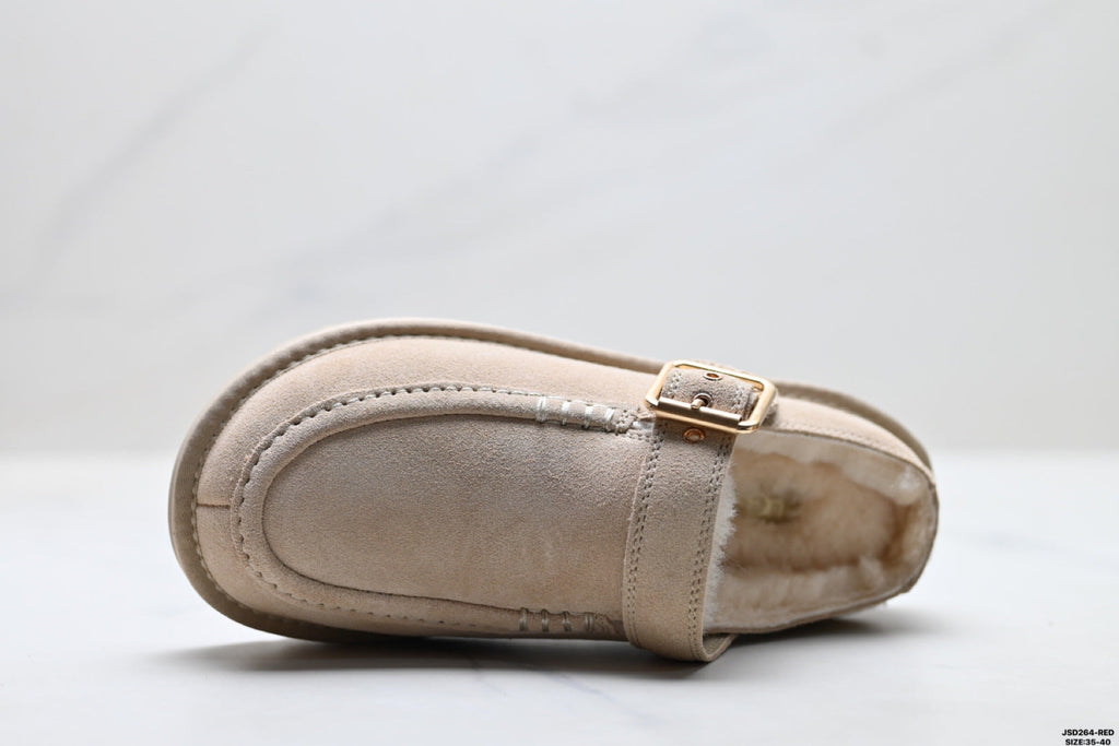 UGG Ethnic-Trim Shearling Slip-On Shoes