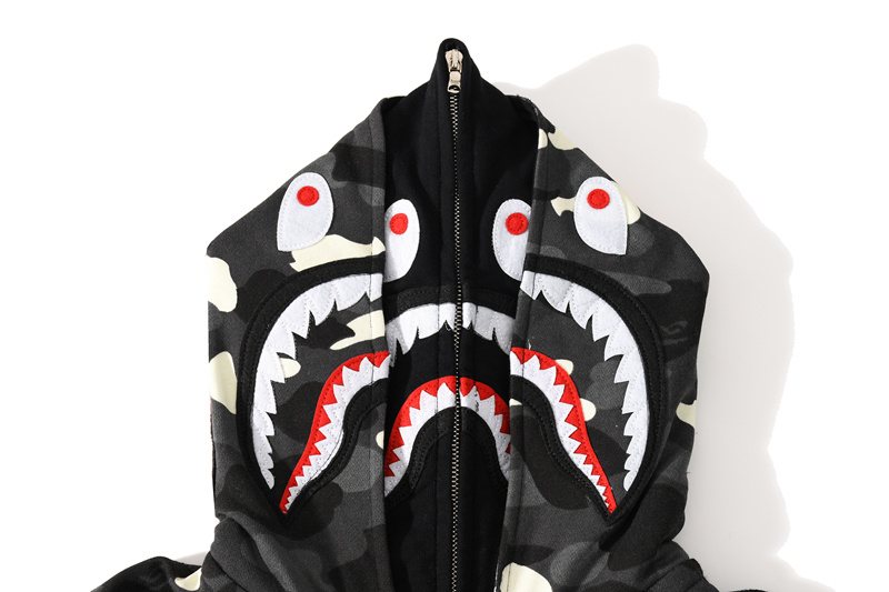 BAPE Shark WGM Camouflage Zip Hoodie