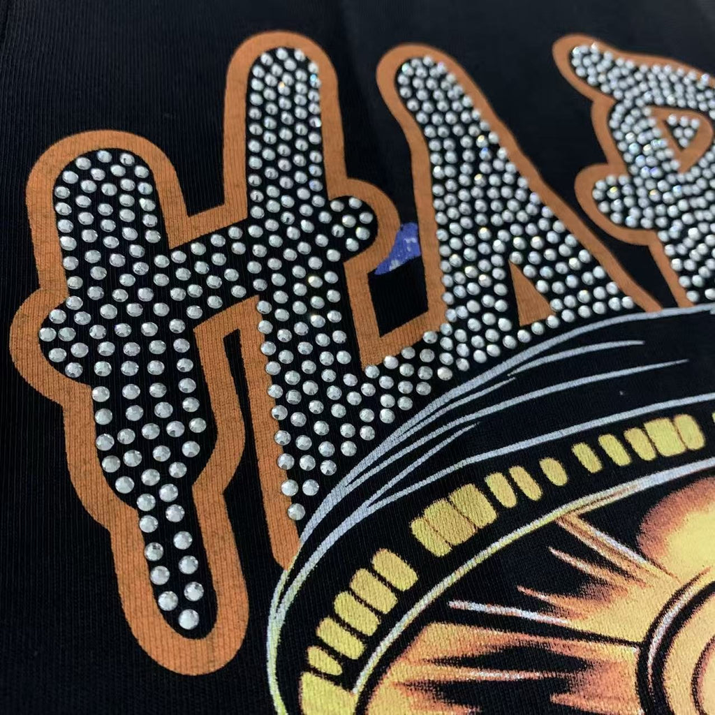 HARMONY UFO City Rhinestone Graphic T-Shirt