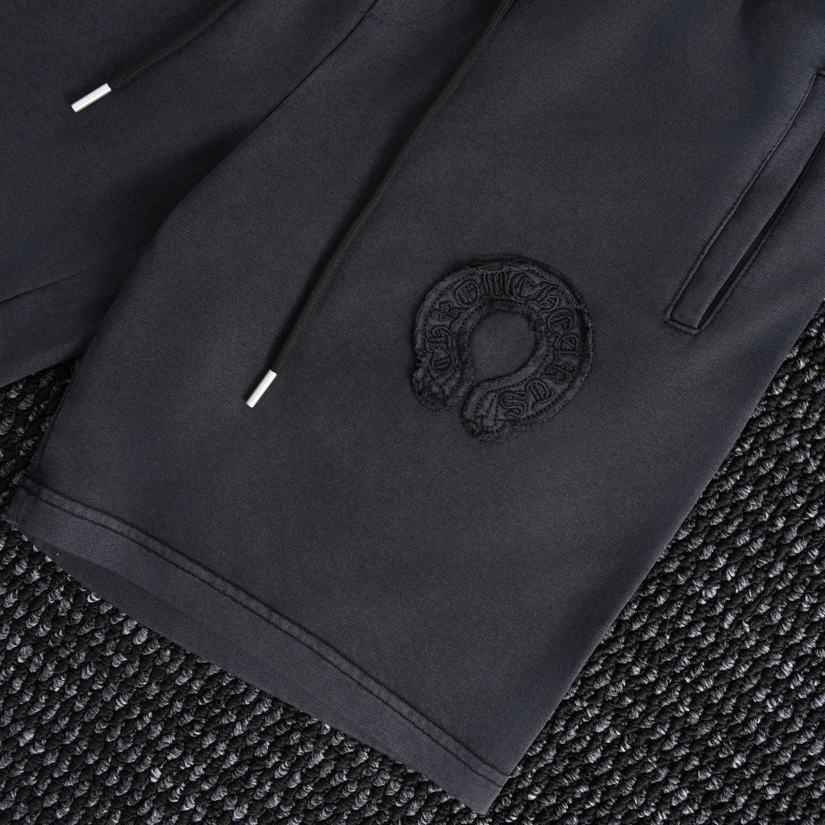 Chrome Hearts Horseshoe Floral Embroidered Shorts