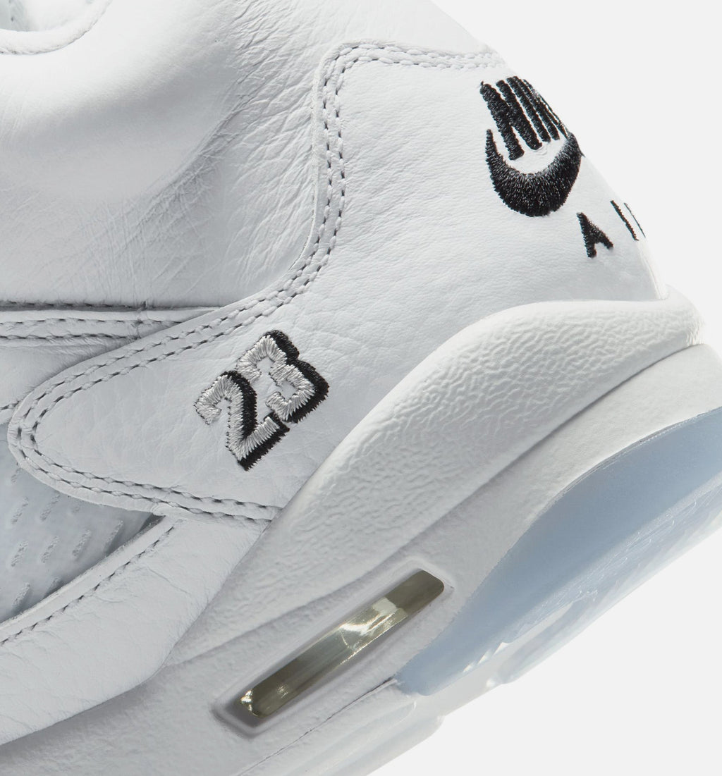 Air Jordan 5 Retro OG White Metallic Grade School Lifestyle Shoes - White/Black/Metallic Silver