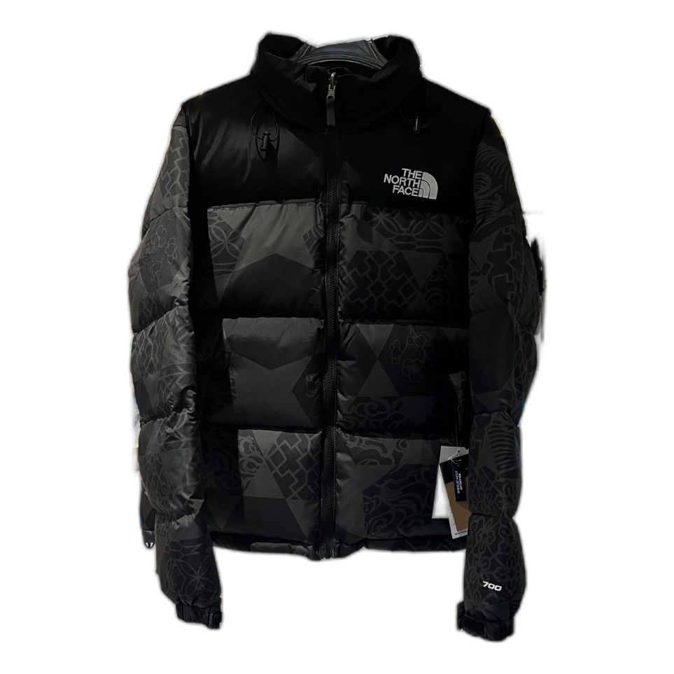 The North Face 1996 Nuptse Patterned Puffer Jacket | Black | 700-Fill Down