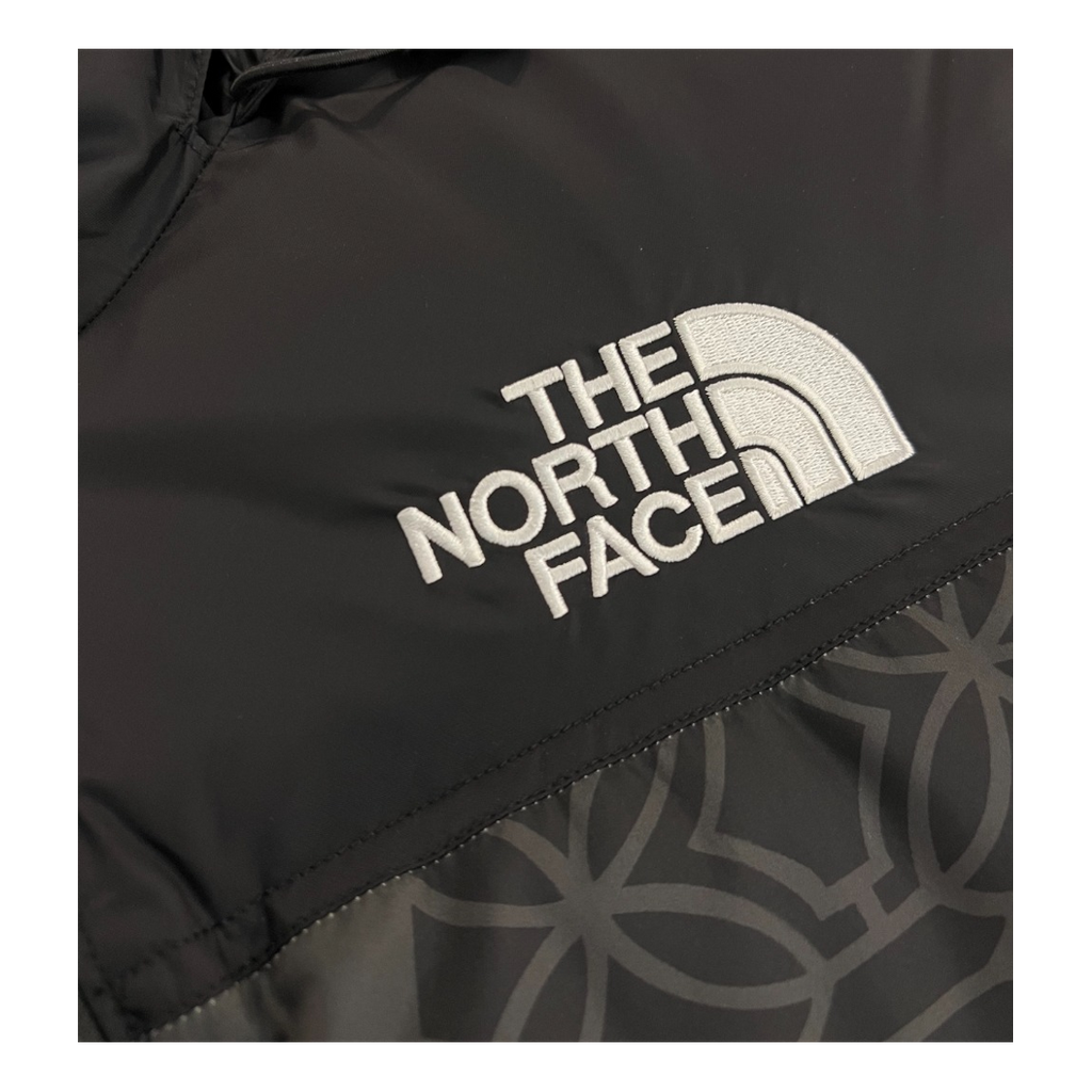 The North Face 1996 Nuptse Patterned Puffer Jacket | Black | 700-Fill Down