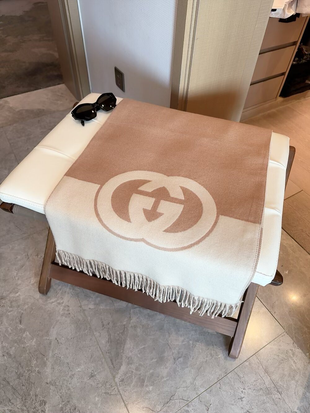 Gucci GG Fringed Shawl