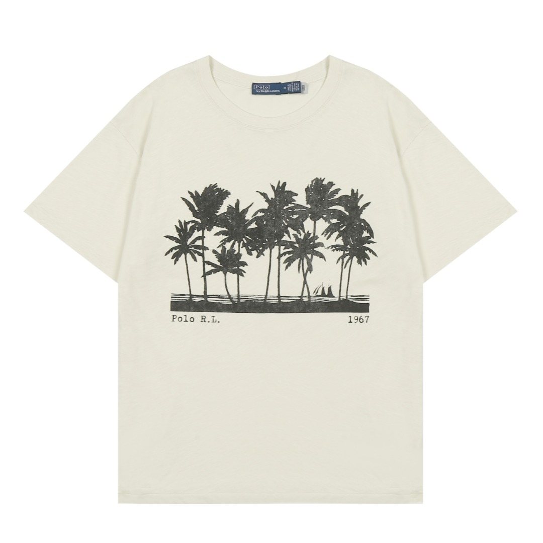 Ralph Lauren Palm Tree Slub Cotton T-Shirt