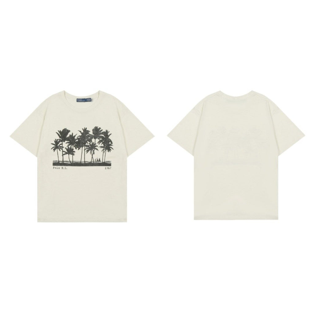 Ralph Lauren Palm Tree Slub Cotton T-Shirt