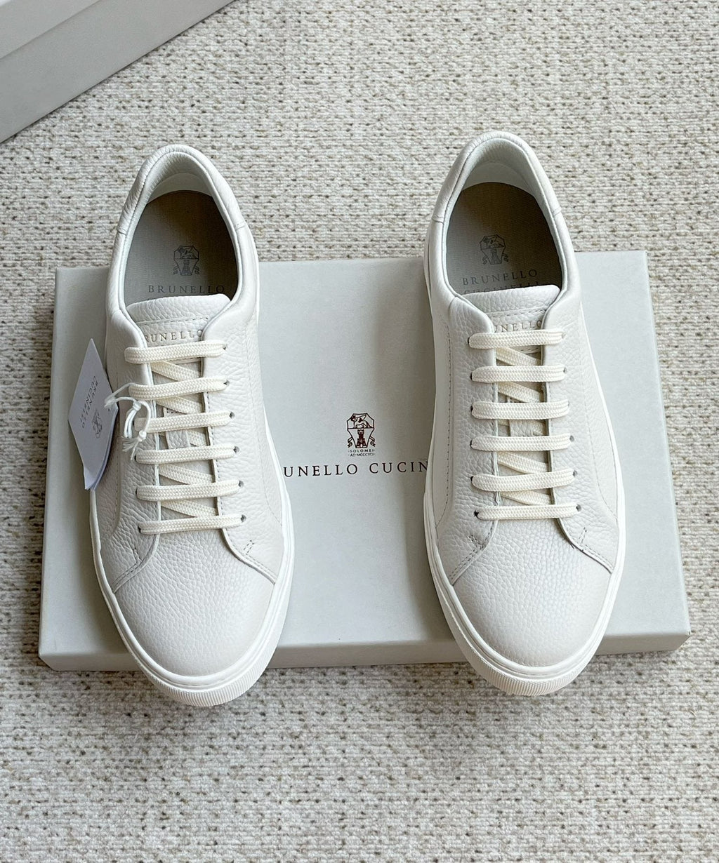 Brunello Cucinelli Textured Low-Top Sneakers